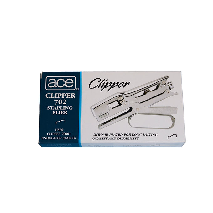 Ace Clipper Plier Stapler Chrome Finish ACE702 Pinzatrice Ace Lavanderia Laundry 